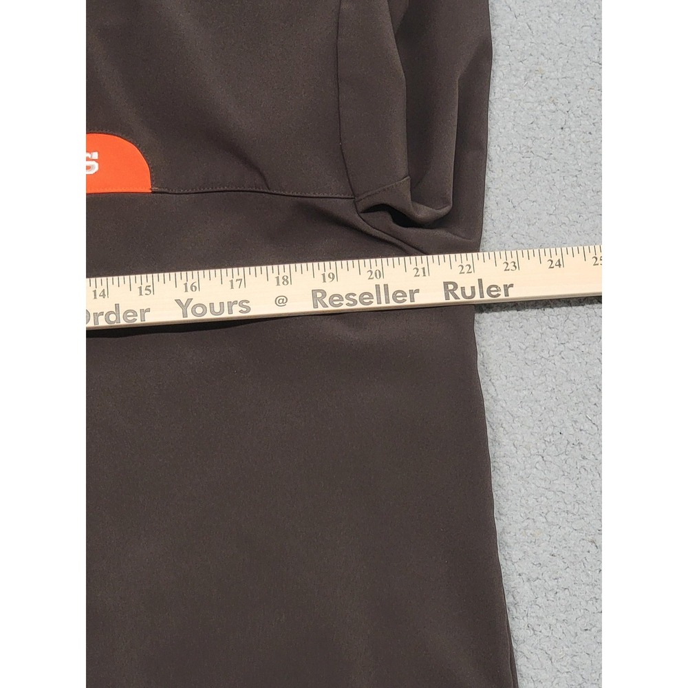 Cleveland Browns Jacket Mens Large Brown NFL Football Reebok On Field Softshell - Picture 10 of 16